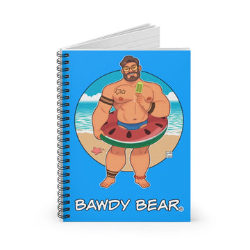 Bawdy Bear Ice Pop / Spiral Notebook - Ruled Line